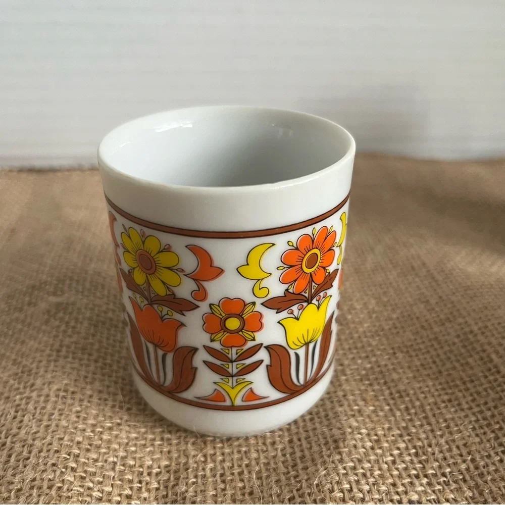 Vintage Stylecraft espresso mugs from Japan 1970s four